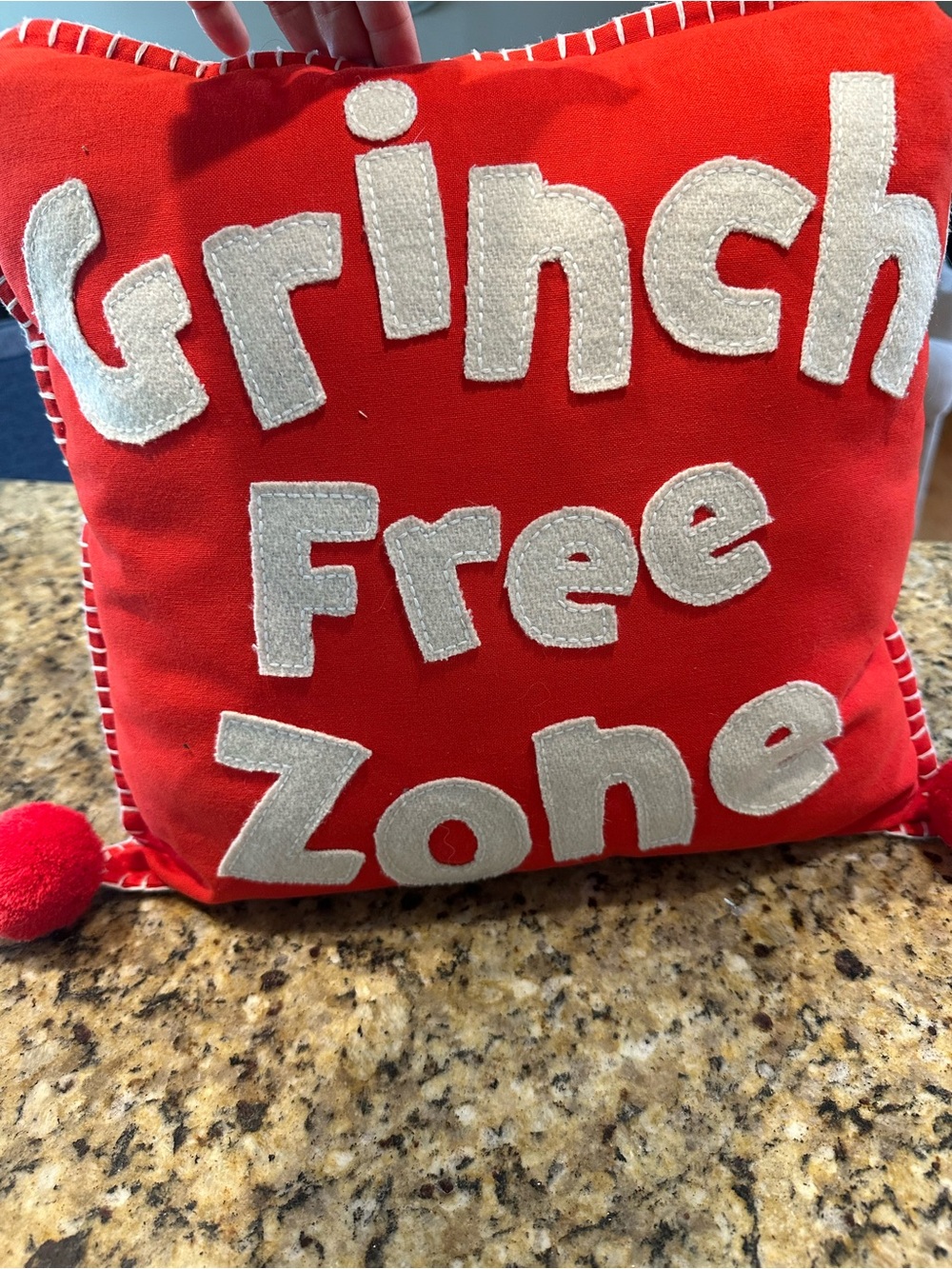 Pottery Barn Grinch Pillow Cover - Picture 2 of 7